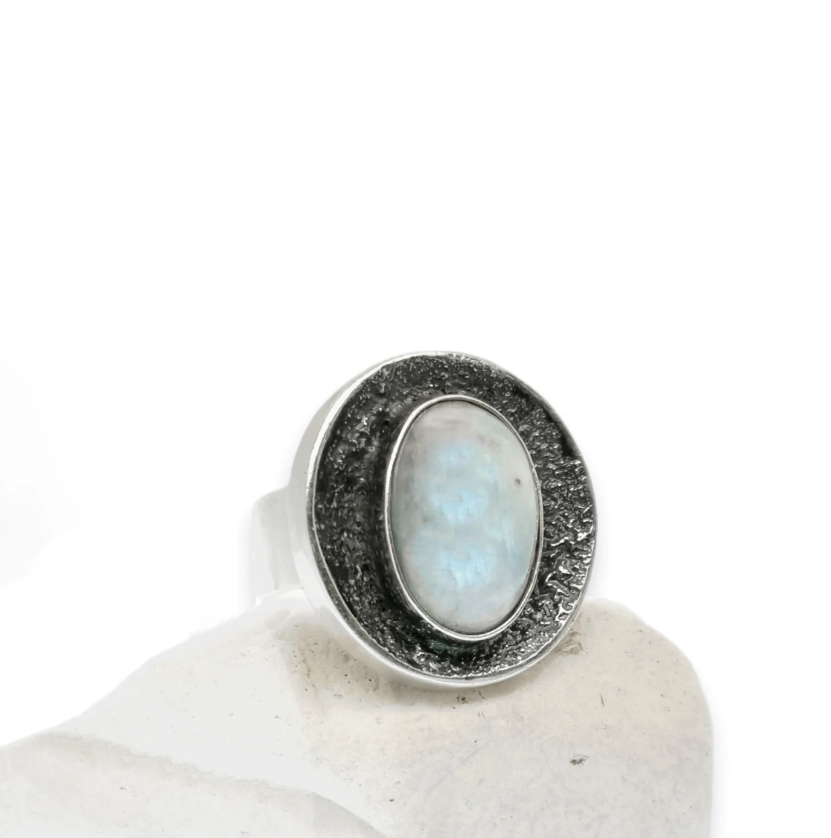 One-of-a-kind ring with Moonstone