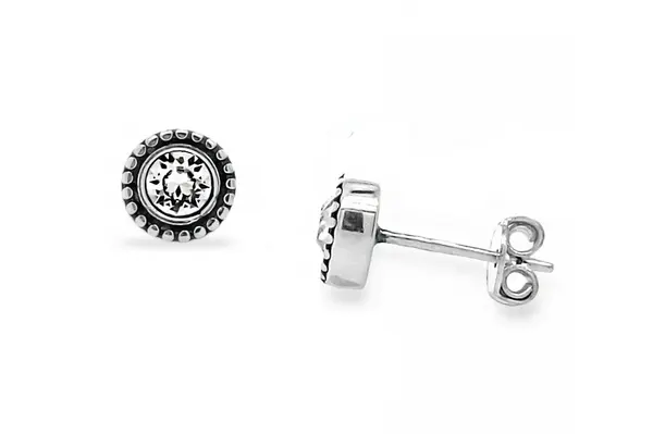 Bud Earring with Crystal
