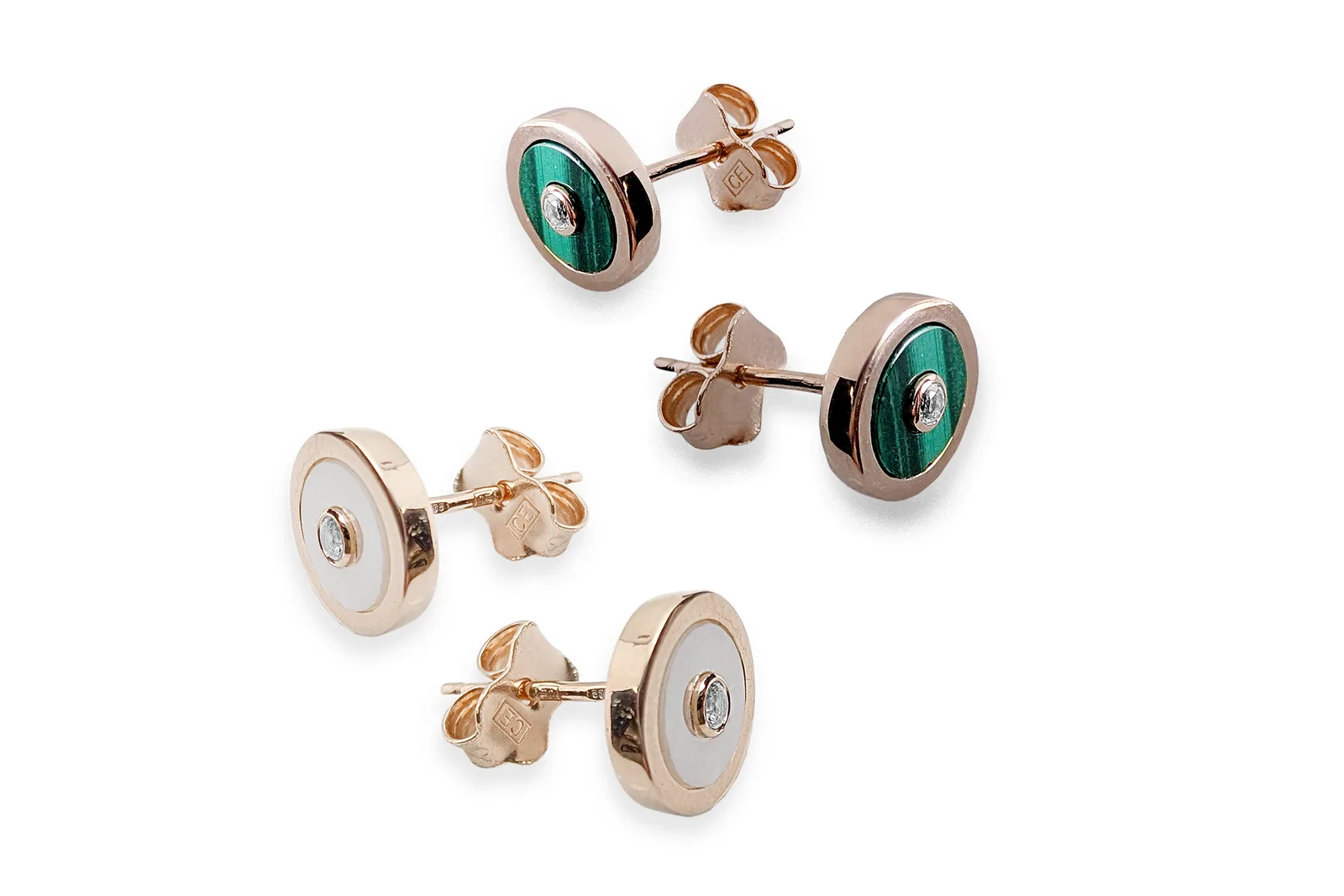 Gold earrings