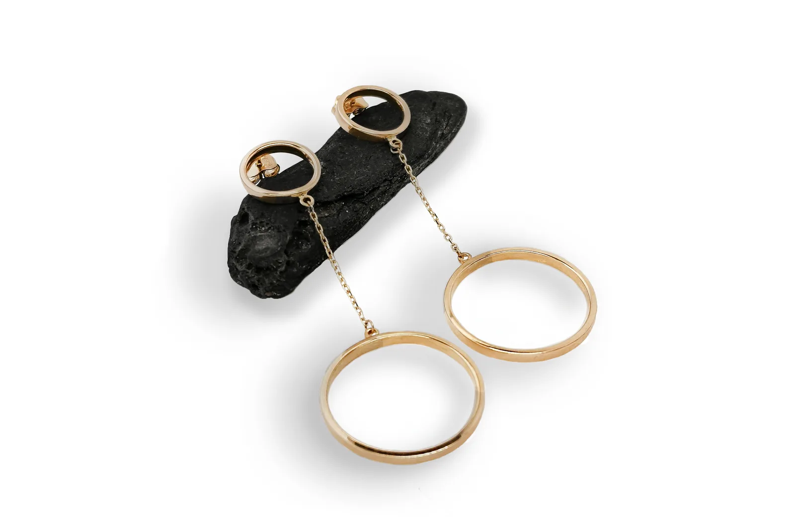 Golden earrings AU19534