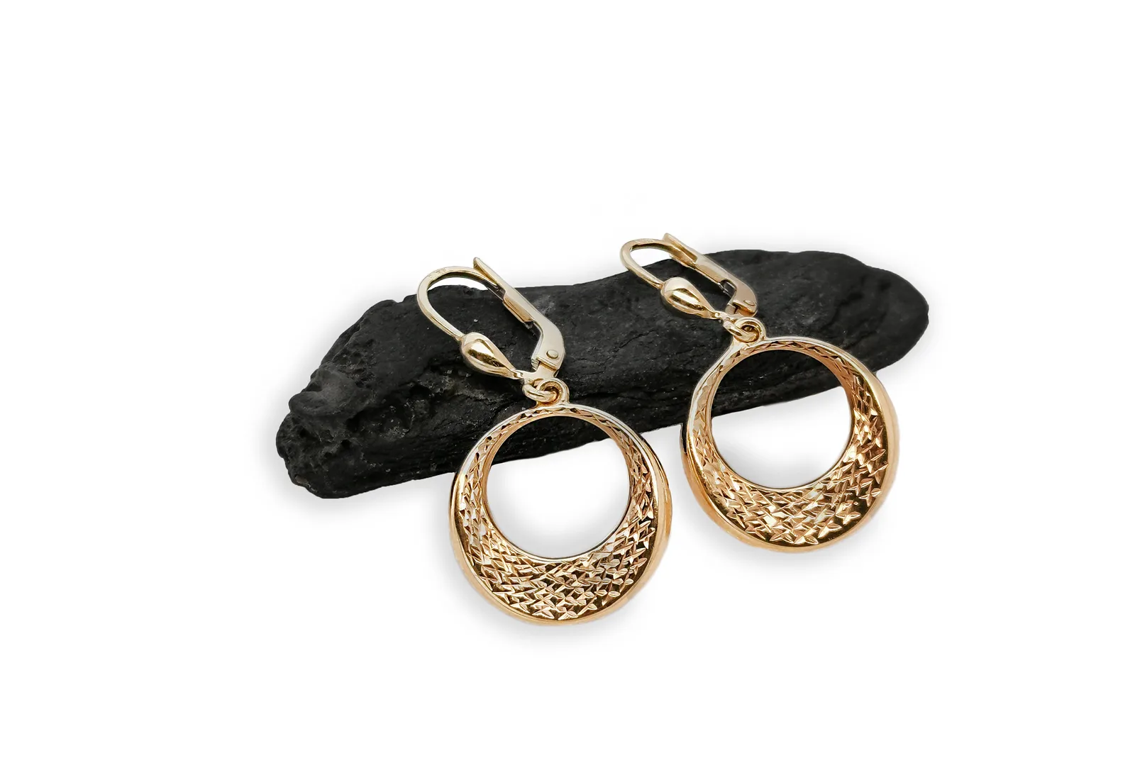 Golden earrings AU19536