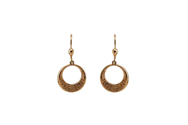 Golden earrings AU19536