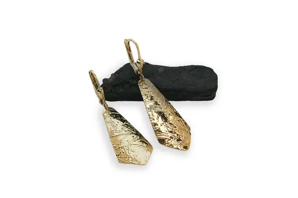 Golden earrings AU19537