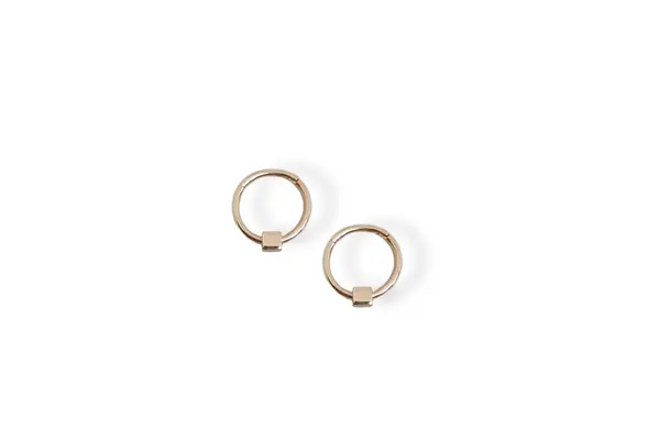 Golden earrings AU19544