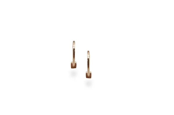 Golden earrings AU19544