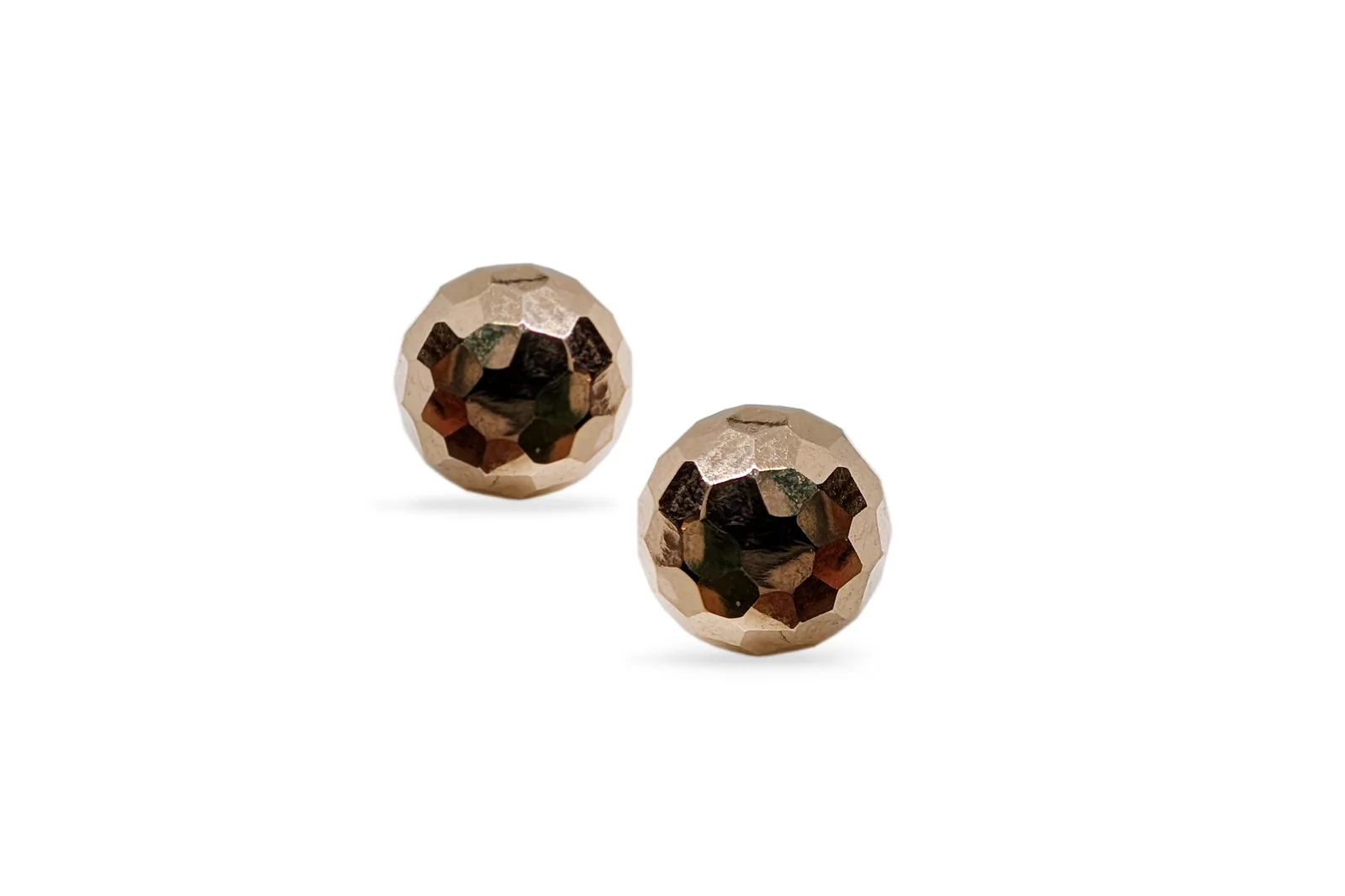 Gold earrings - Bubbles