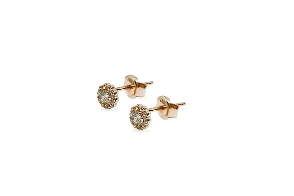 Gold earrings - Flowers