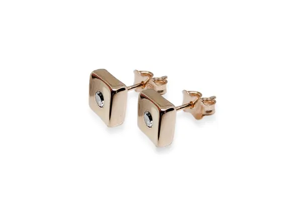 Gold earrings - Rectangle