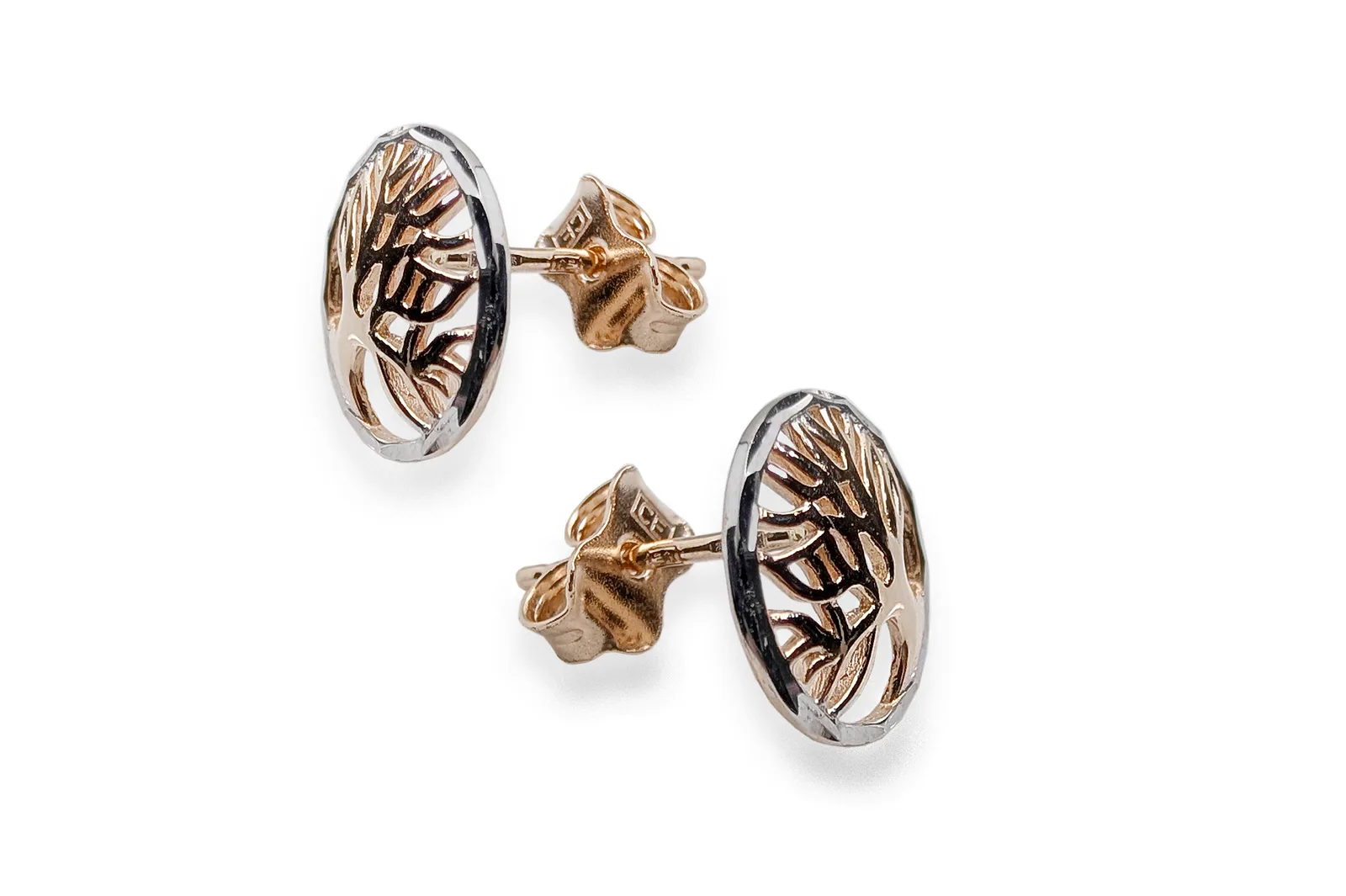 Gold earrings - Trees