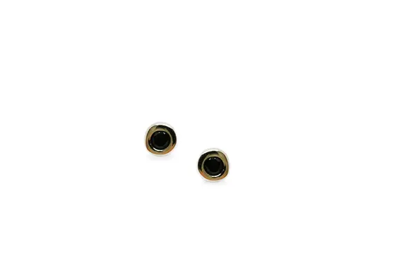 Golden earrings with Zirconia