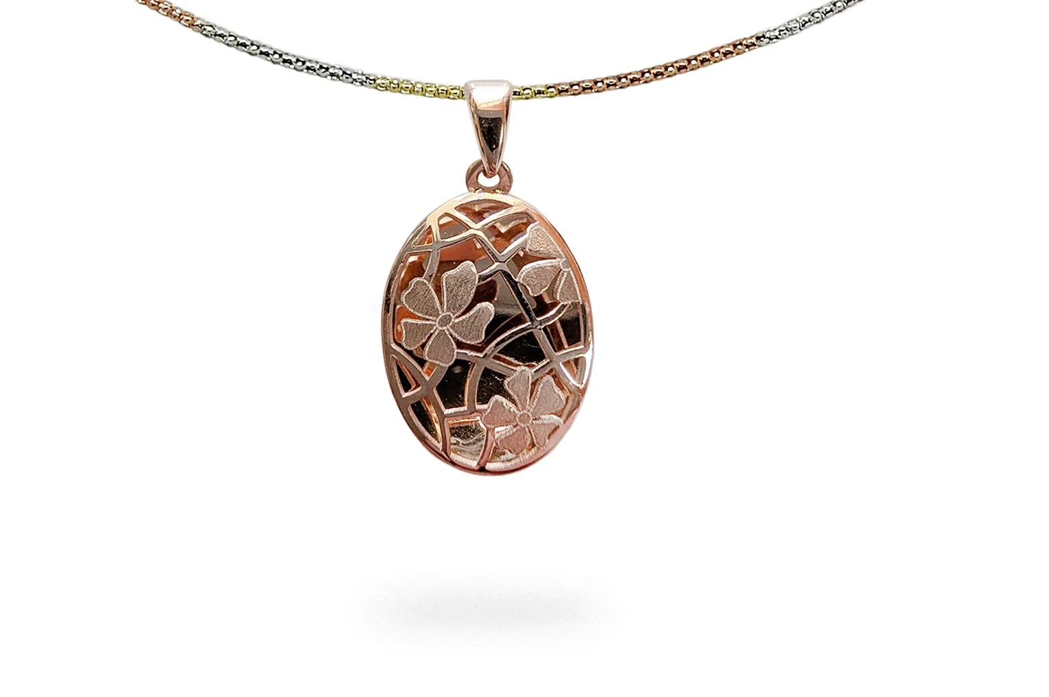 Golden pendant - Flowers