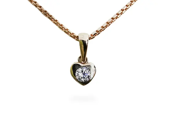 Golden pendant - Heart