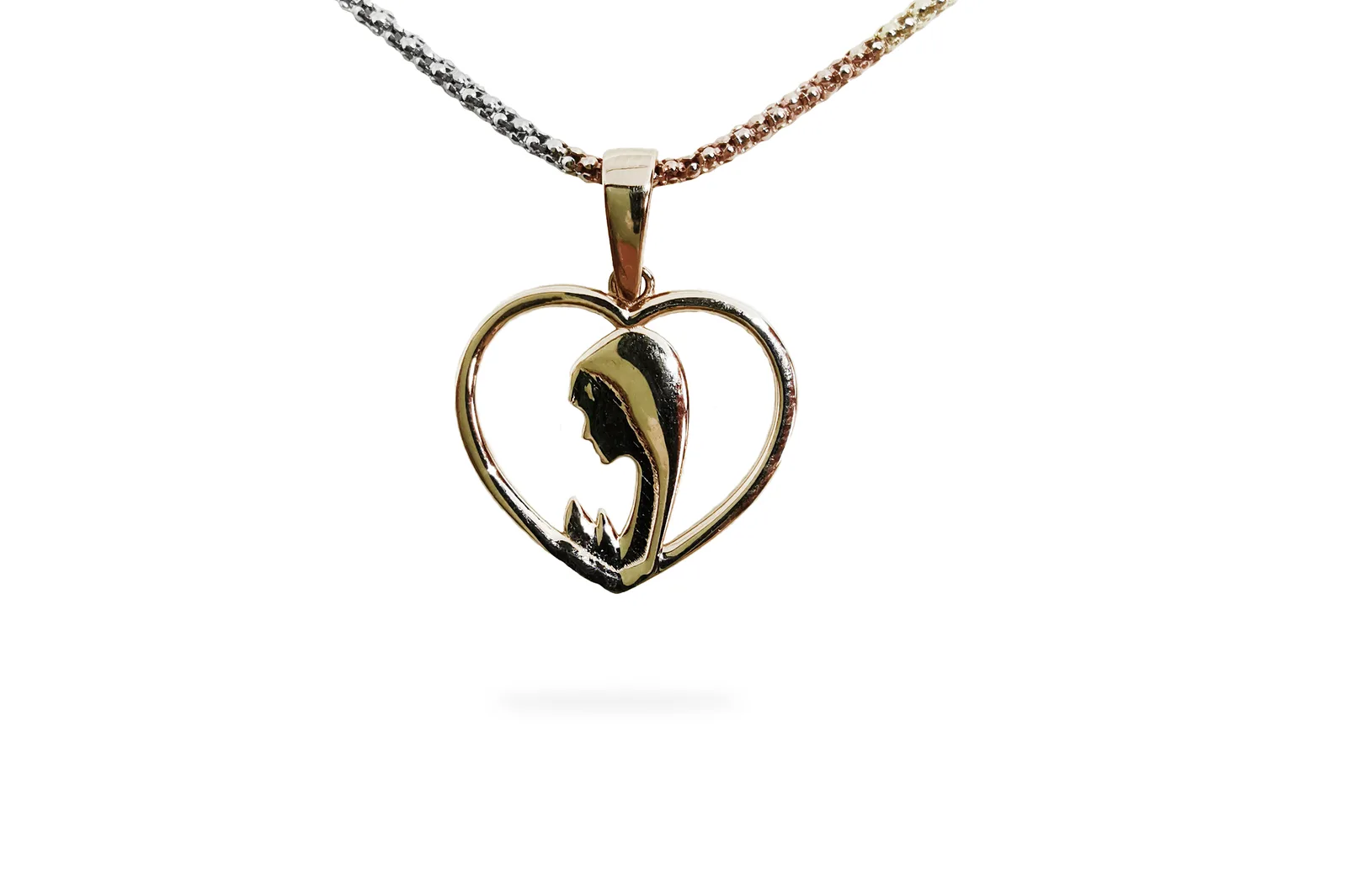 Golden pendant - Heart