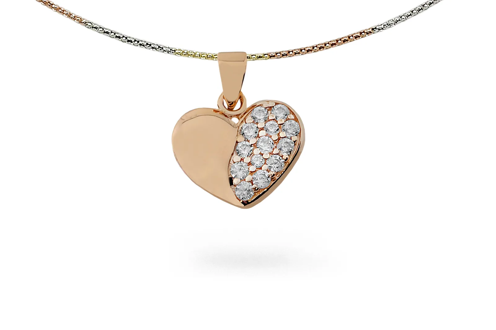 Golden pendant - Heart