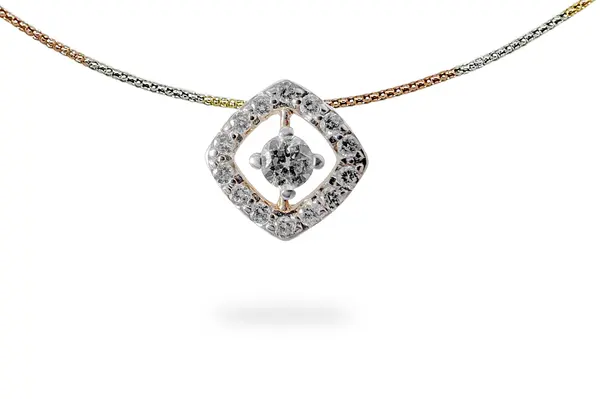 Golden pendant with Zircons