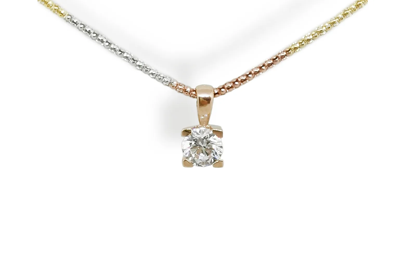 Golden pendant with Zirconia AU19562