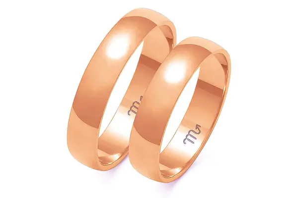 Auksinis vestuvinis žiedas 5.0mm