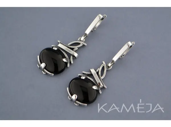 Earrings with black onyx A0536251600