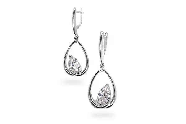 Earrings with Zirconia