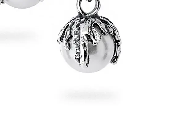 Earrings with Crystal Glass Pearls