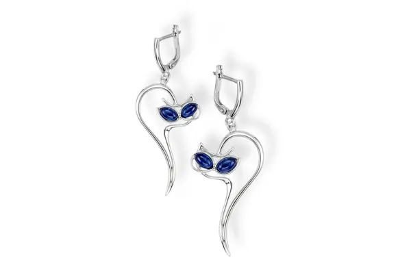 Earrings with cats eyes A1685250680