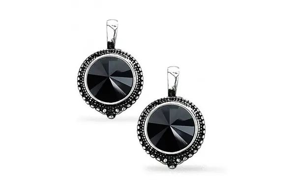 Crystal Glass Gem Earrings