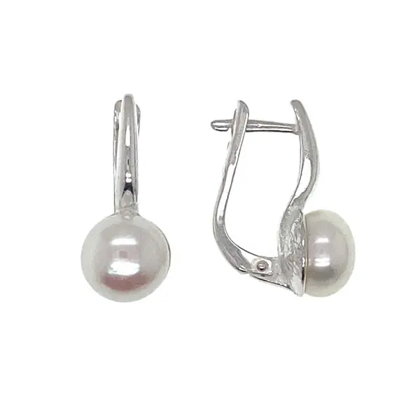 Earrings with cultivated freshwater pearl A1592350520