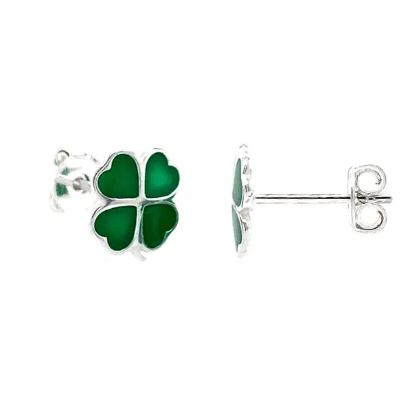 Silver earrings - Clovers