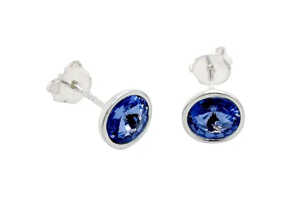 Minimalist earrings with crystals