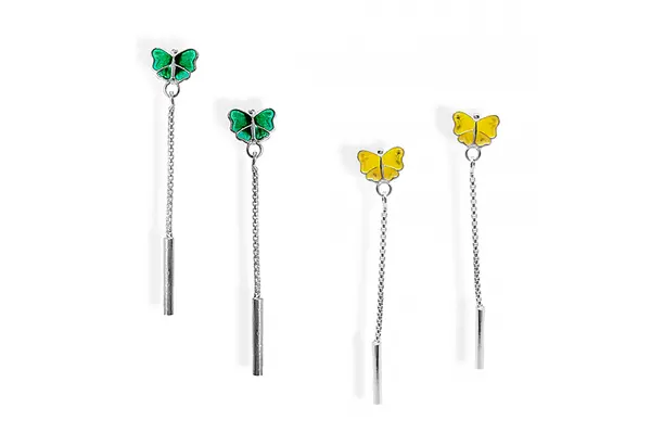 Earrings - Hanging butterflies