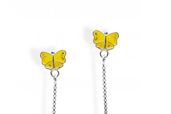 Earrings - Hanging butterflies