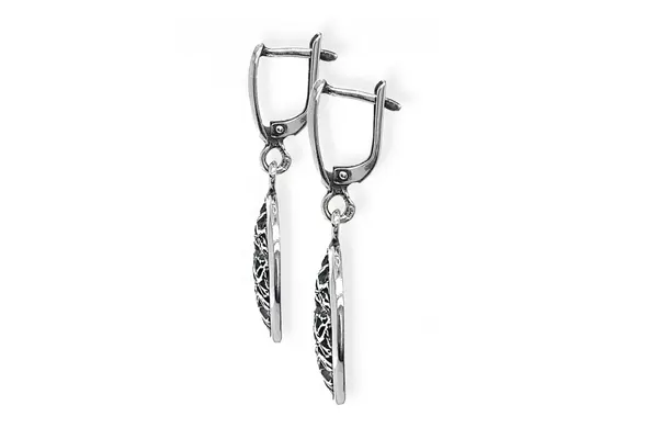 Openwork Silver Earrings