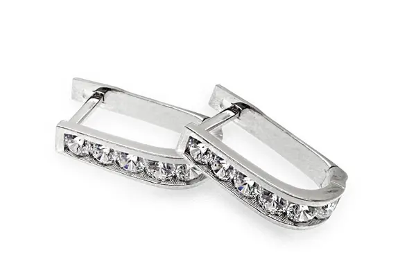 White gold earrings A76018197