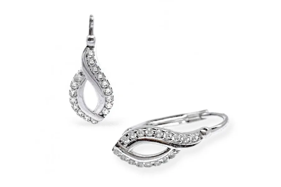White gold earrings AU1770702