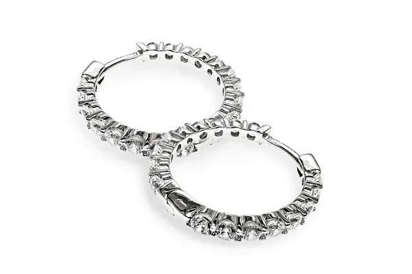 White gold hoops A30039780