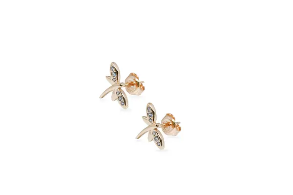 Golden earrings - Dragonflies