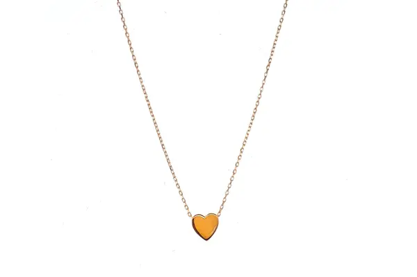 Yellow gold chain with heart GR1326641