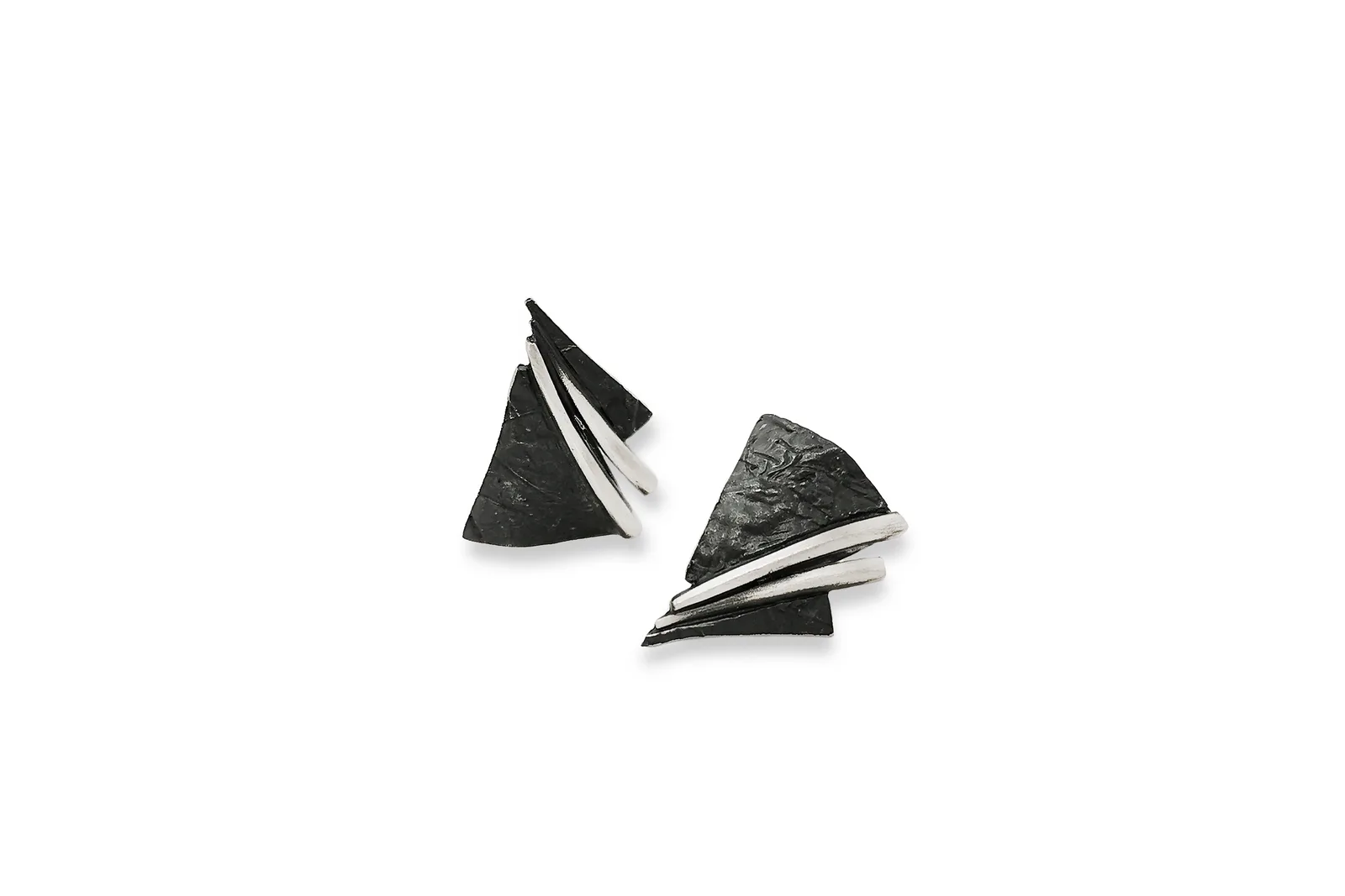 Oxidized Silver Earrings