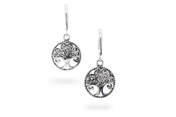 Drop Shape Crystal Glass Earrings (Kopija)