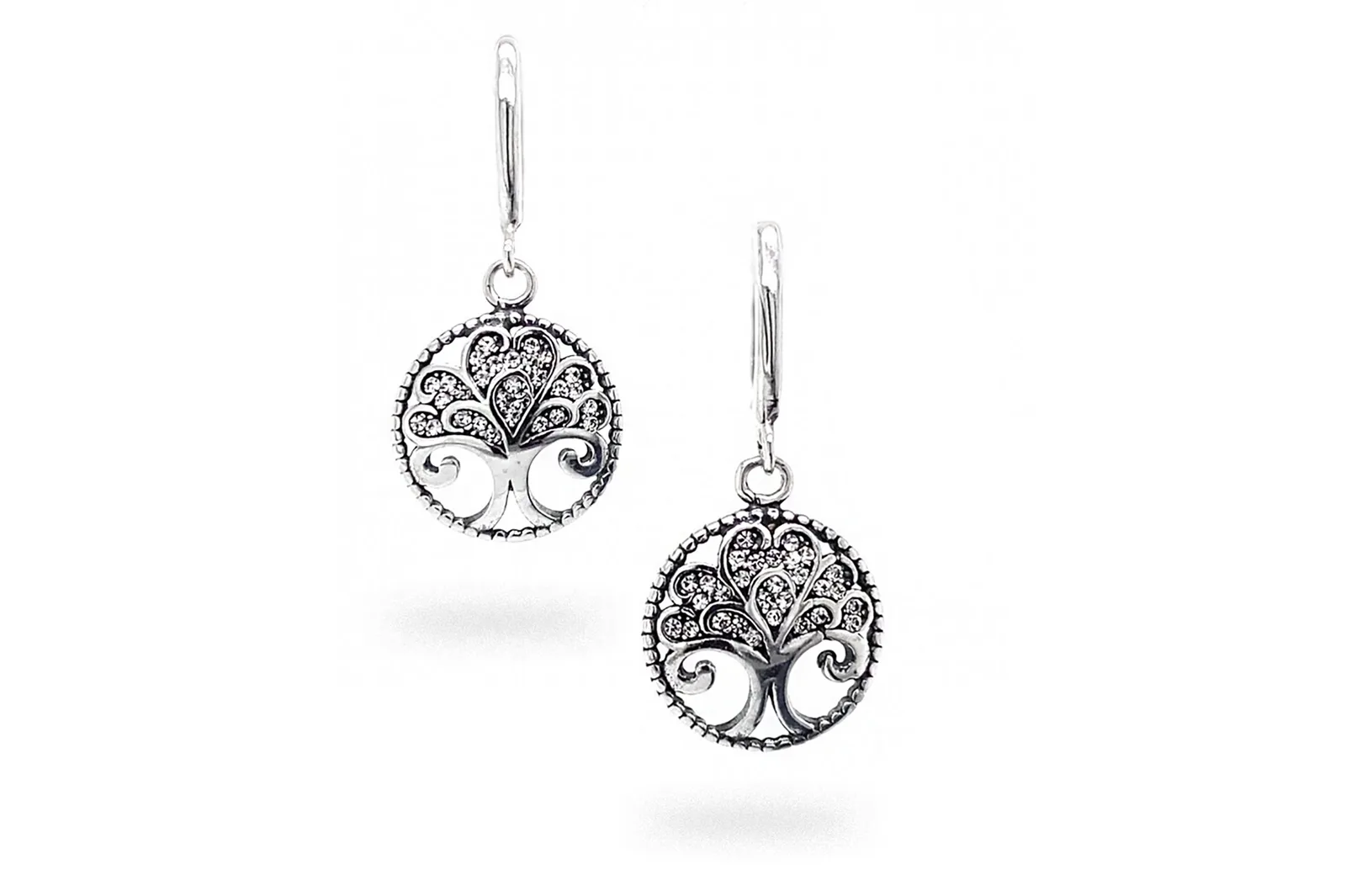 Drop Shape Crystal Glass Earrings (Kopija)