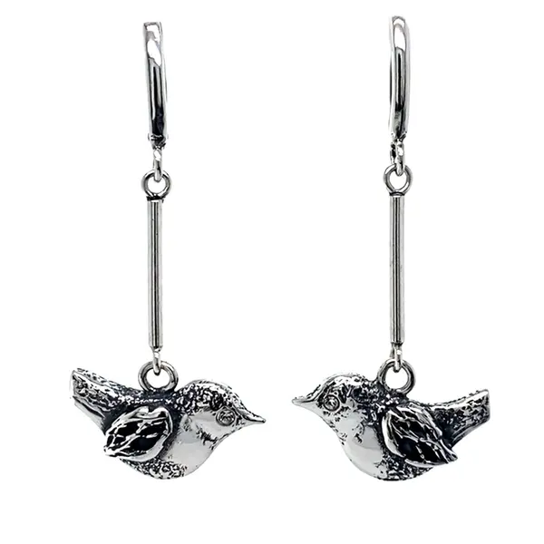 Long Bird Earrings