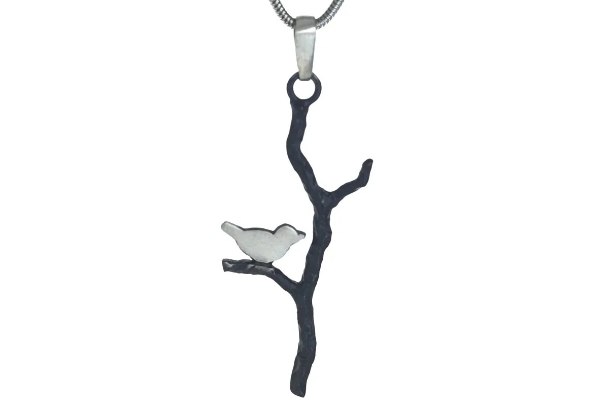 Pendant "Bird on a stick"