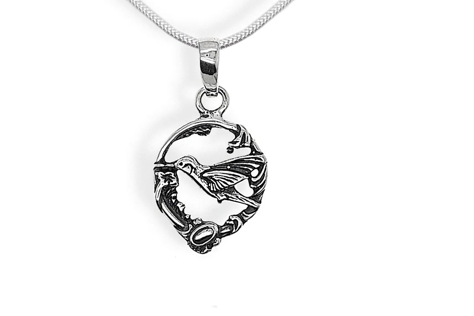 Silver pendant - Bird