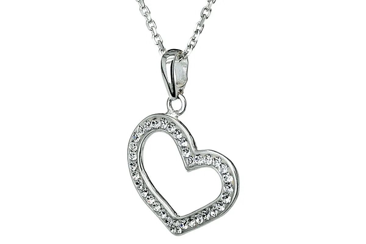 Heart Pendant with Swarovski Crystal P1077800260