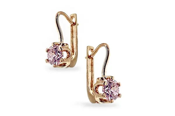 Red gold earrings A08013879