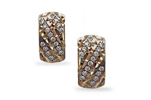 Red gold earrings A46019070