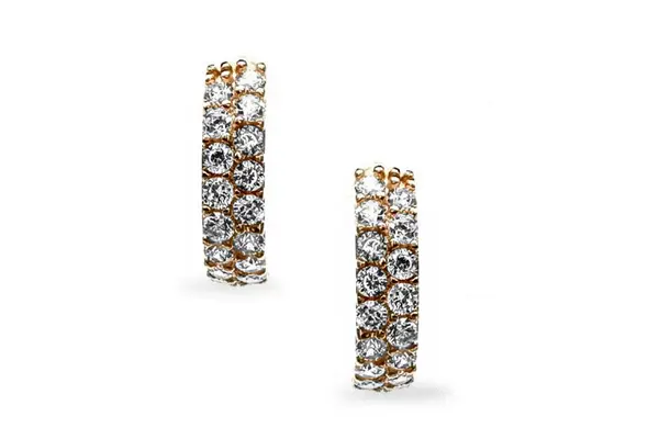 Red gold earrings A48013599