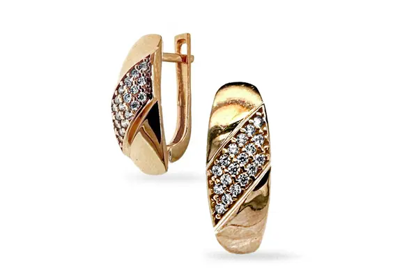 Red gold earrings A65027341
