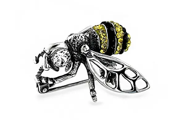 Wasp Silver Brooch