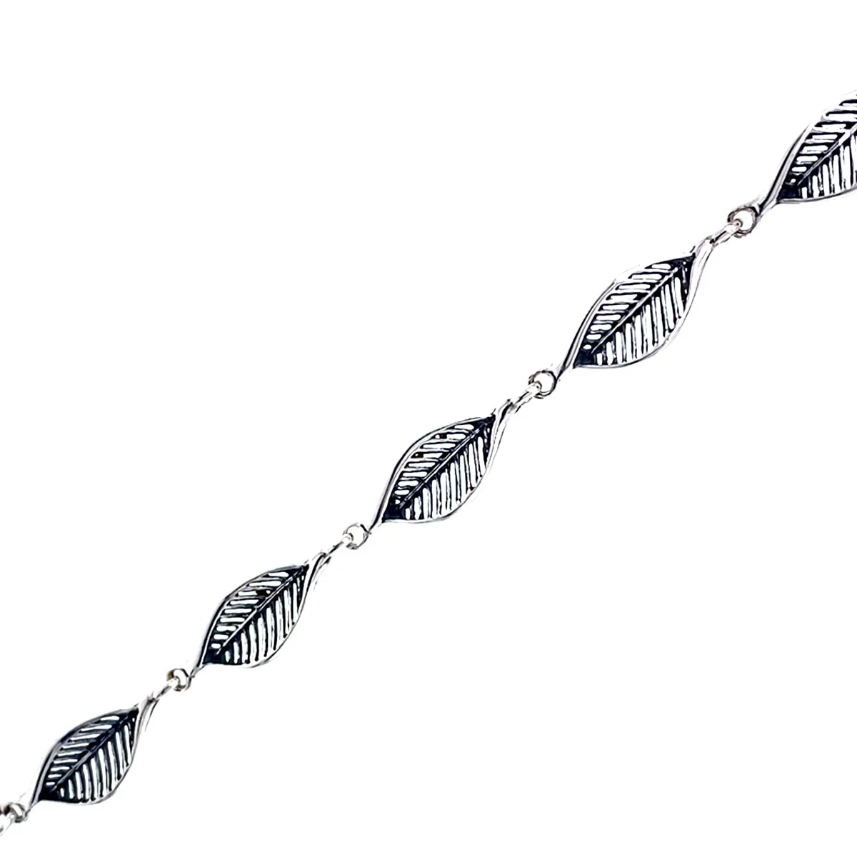Silver Leaf Bracelet